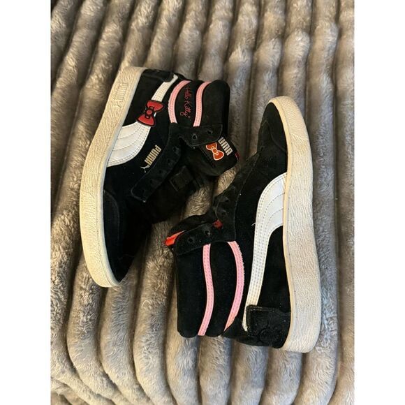 Puma x hello kitty ralph sampson womens mid sneakers sz 7 - Picture 4 of 12